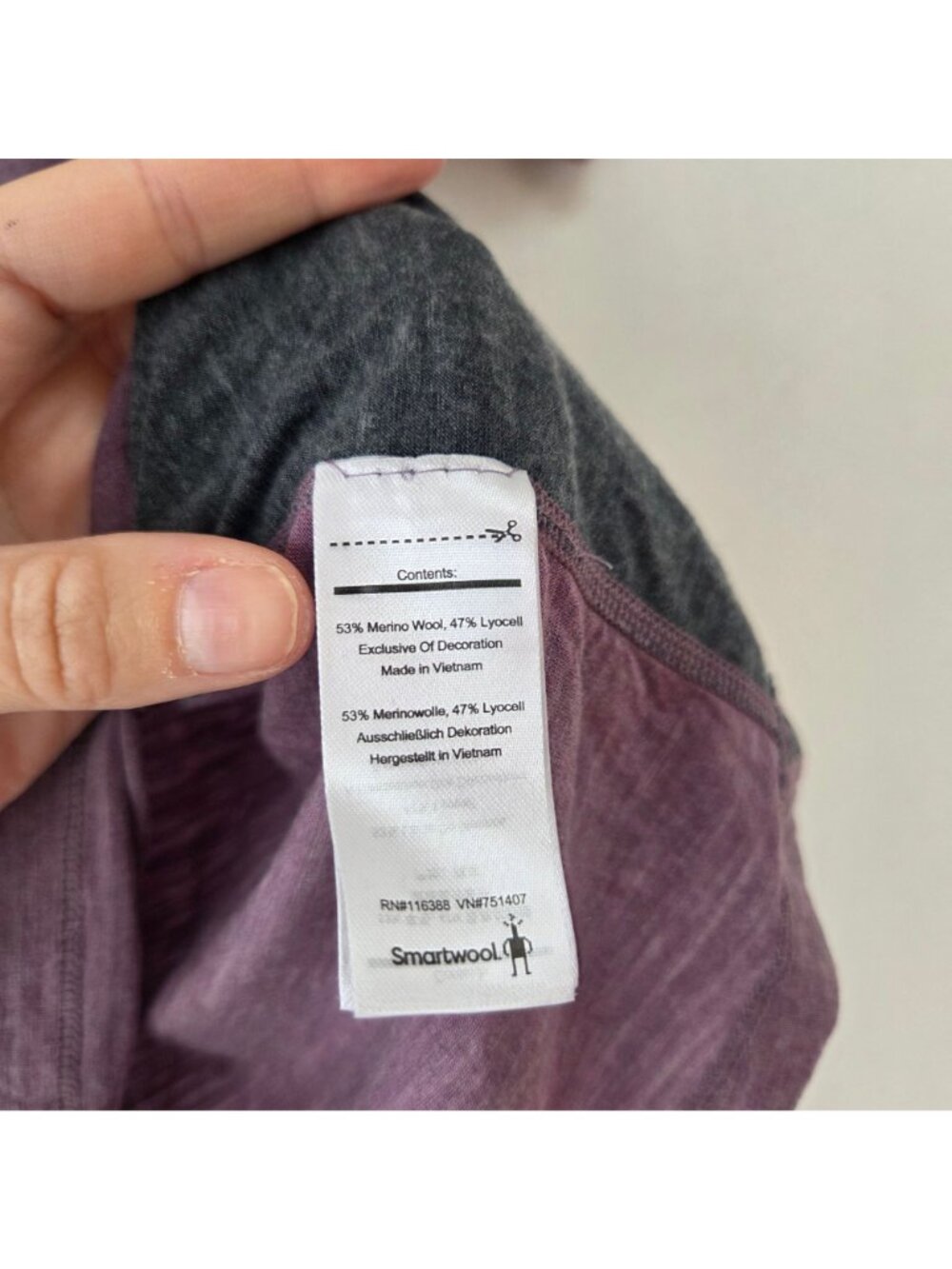 Smartwool Merino Sport 120 Purple Short Sleeve Shirt Tee Hiking Women's XS - Picture 6 of 7